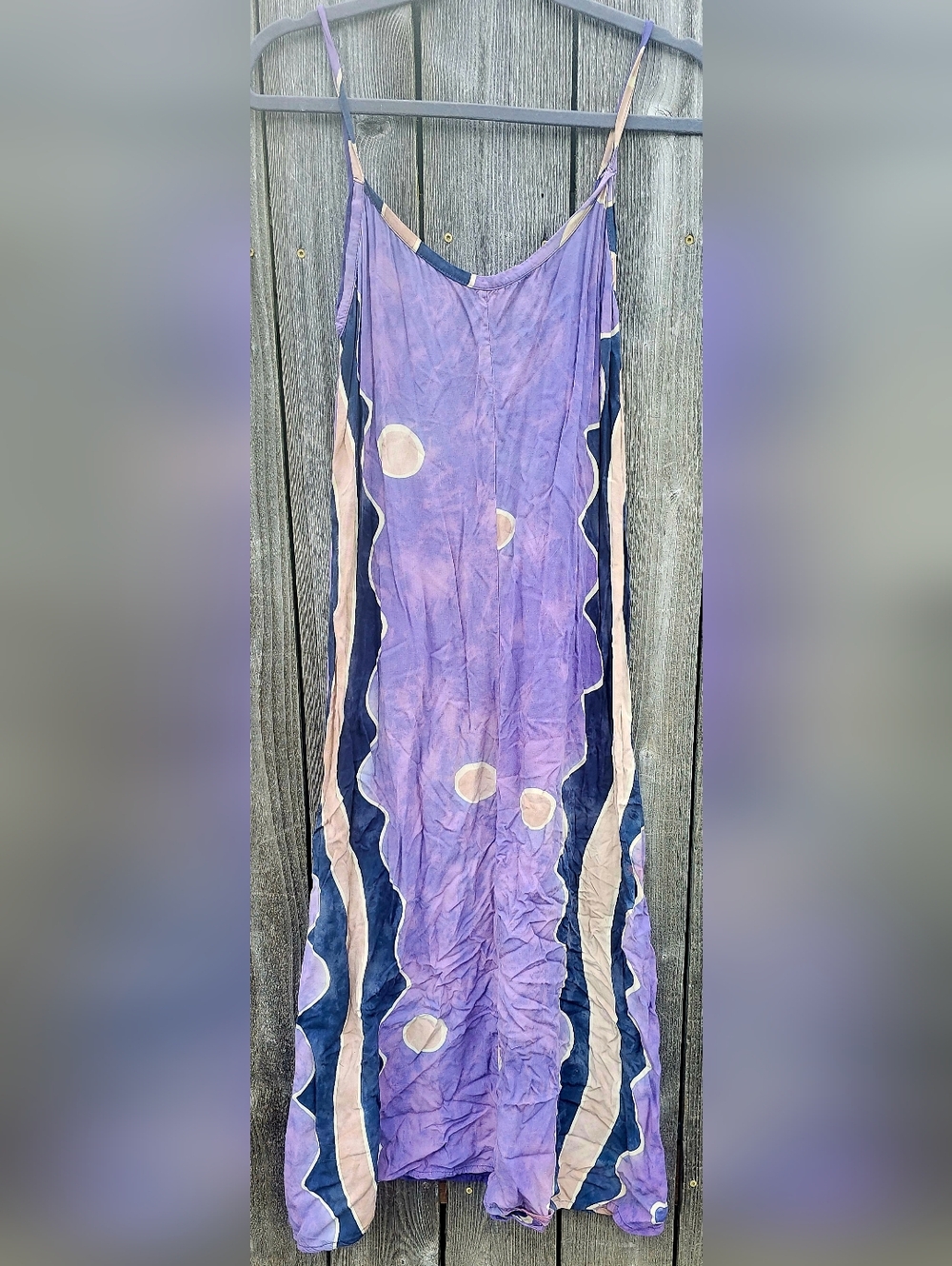 Vintage Purple  Abstract Maxi DressBoho Maxi Dress